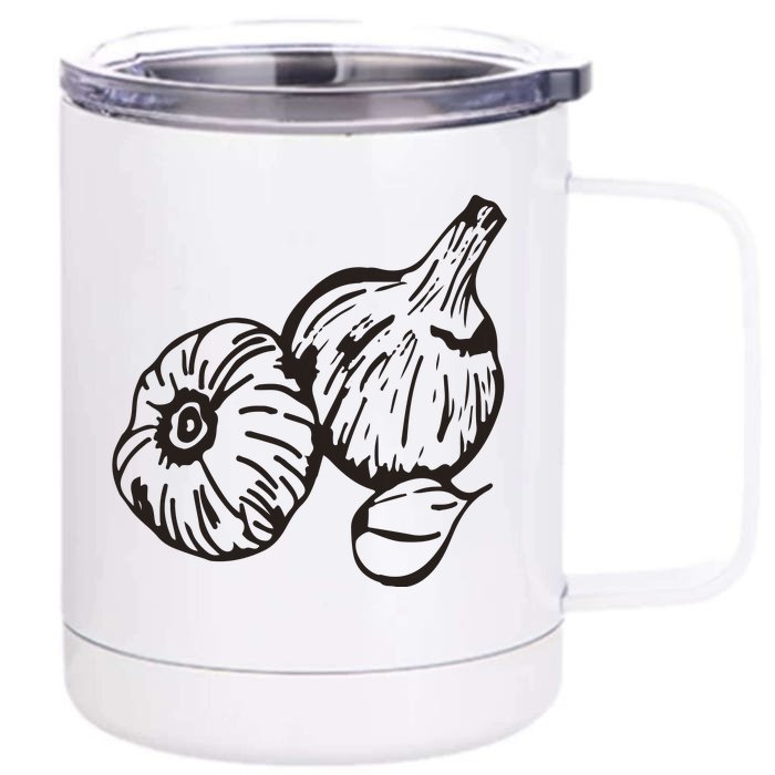 Garlic Garden Gift Front & Back 12oz Stainless Steel Tumbler Cup