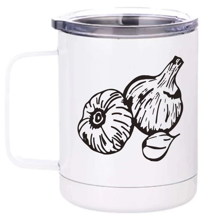 Garlic Garden Gift Front & Back 12oz Stainless Steel Tumbler Cup