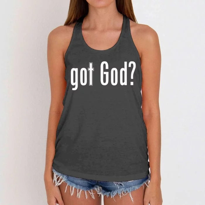 Got God Women's Knotted Racerback Tank