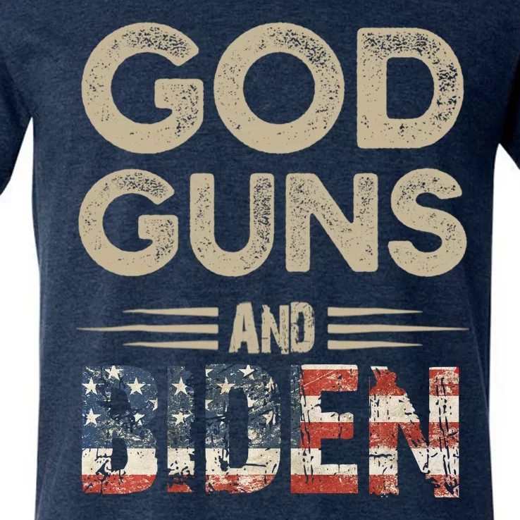 Great Gift God Guns And Biden V-Neck T-Shirt