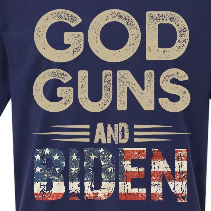 Great Gift God Guns And Biden Sueded Cloud Jersey T-Shirt