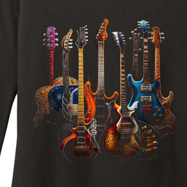 Guitars Guitarists Gift Womens CVC Long Sleeve Shirt