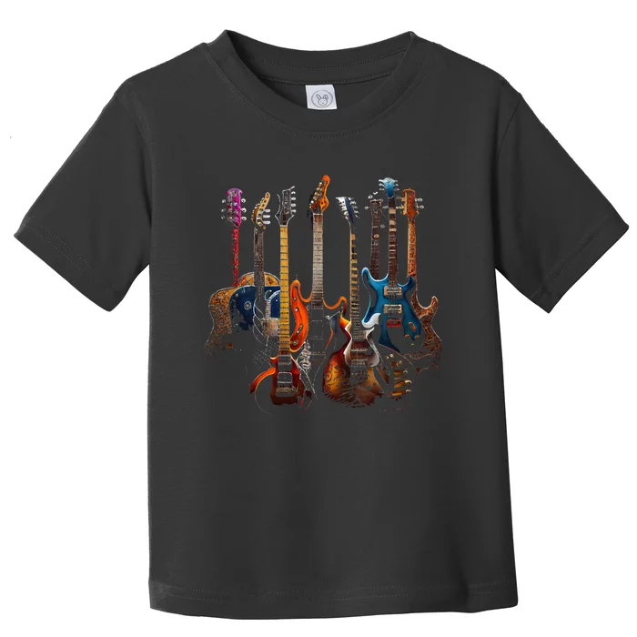 Guitars Guitarists Gift Toddler T-Shirt