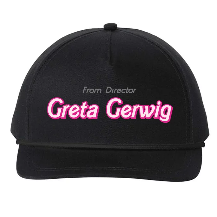 Greta Gerwig Snapback Five-Panel Rope Hat