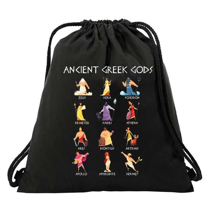 Greek Gods Greek Mythology Ancient Legends Drawstring Bag