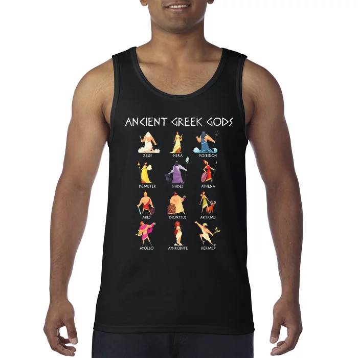 Greek Gods Greek Mythology Ancient Legends Tank Top