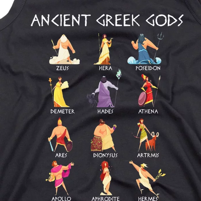 Greek Gods Greek Mythology Ancient Legends Tank Top