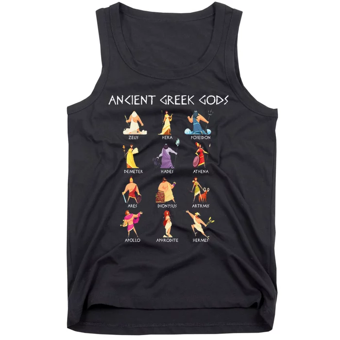 Greek Gods Greek Mythology Ancient Legends Tank Top