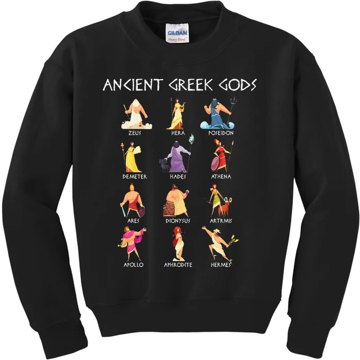 Greek Gods Greek Mythology Ancient Legends Kids Sweatshirt