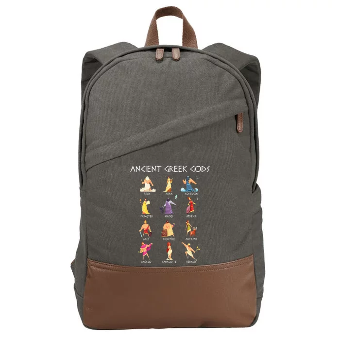 Greek Gods Greek Mythology Ancient Legends Cotton Canvas Backpack