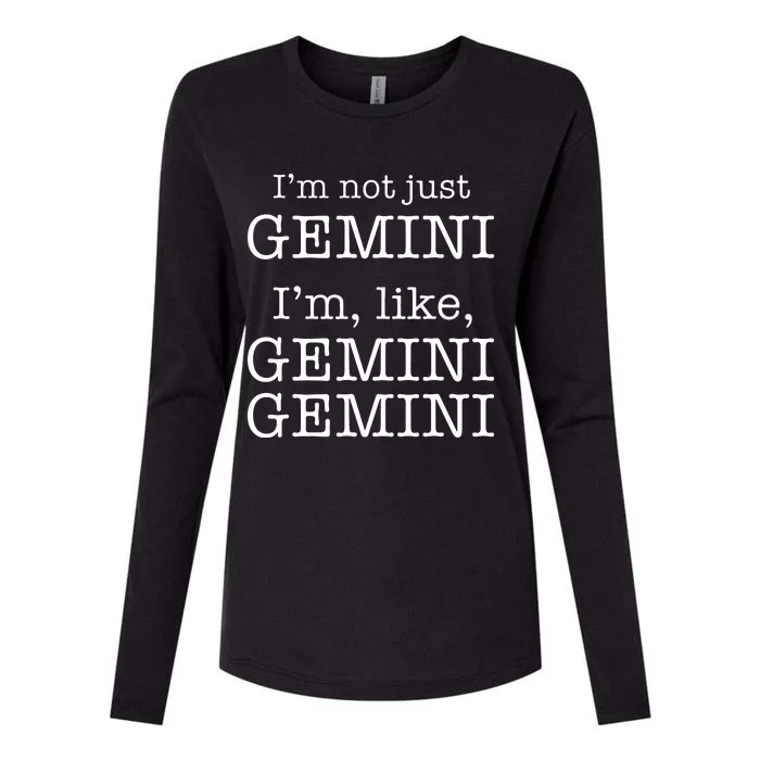 Gemini Gemini Gemini AF Funny Zodiac Birthday Gift Womens Cotton Relaxed Long Sleeve T-Shirt