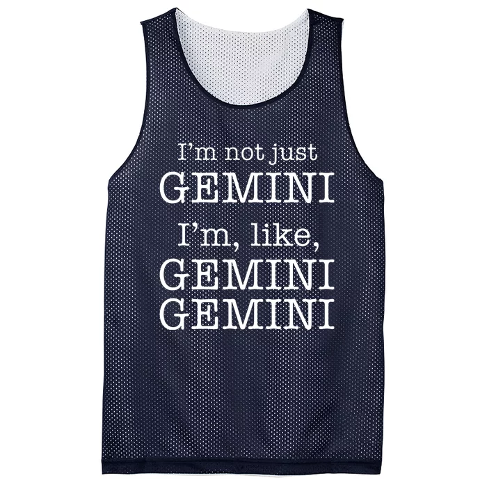 Gemini Gemini Gemini AF Funny Zodiac Birthday Gift Mesh Reversible Basketball Jersey Tank