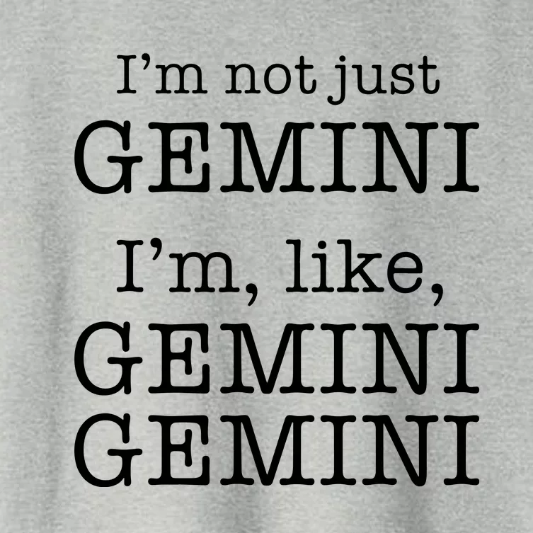 Gemini Gemini Gemini AF Funny Zodiac Birthday Gift Women's Crop Top Tee