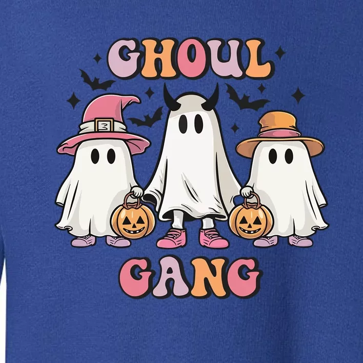 Ghoul Gang Groovy Boo Witch Funny Halloween Gift Toddler Sweatshirt