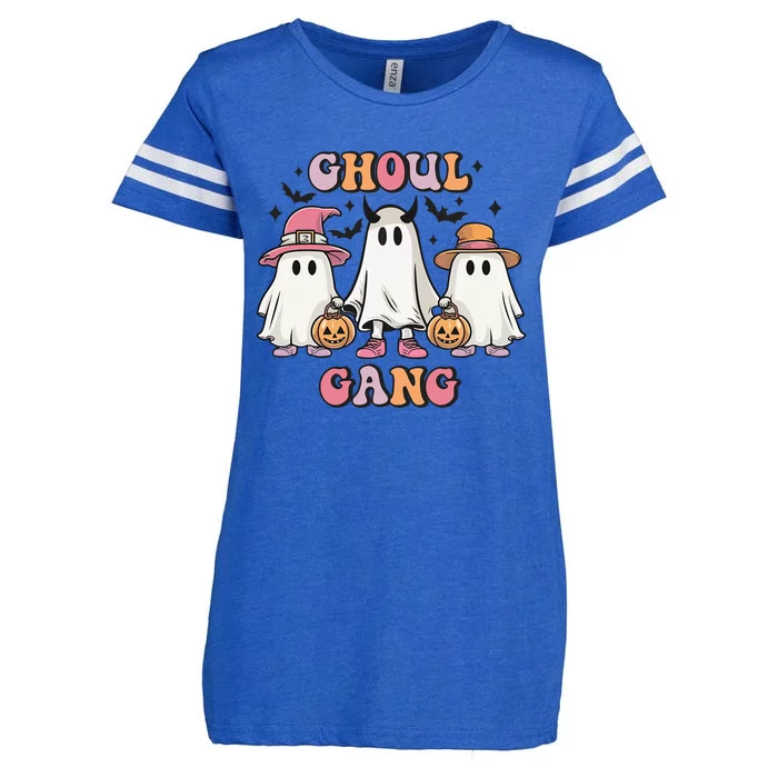 Ghoul Gang Groovy Boo Witch Funny Halloween Gift Enza Ladies Jersey Football T-Shirt