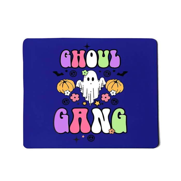 Ghoul Gang Groovy Hey Boo Pumpkin Boo Crew Funny Halloween Gift Mousepad