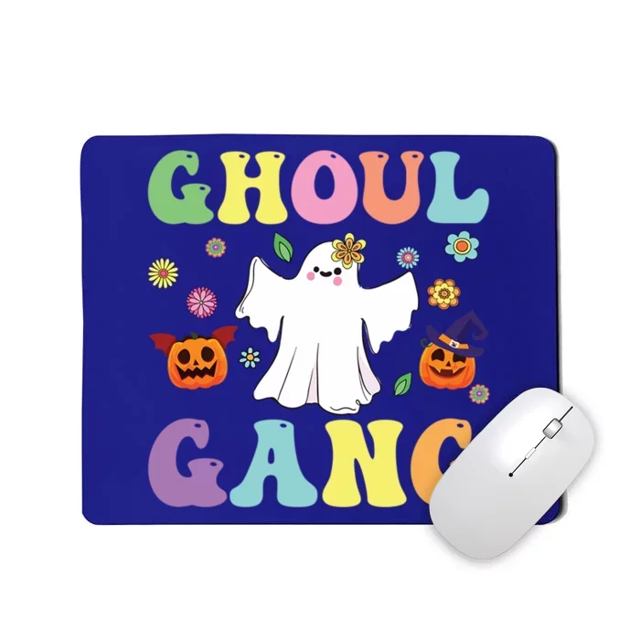 Ghoul Gang Groovy Hey Boo Pumpkin Boo Crew Halloween Retro Funny Gift Mousepad