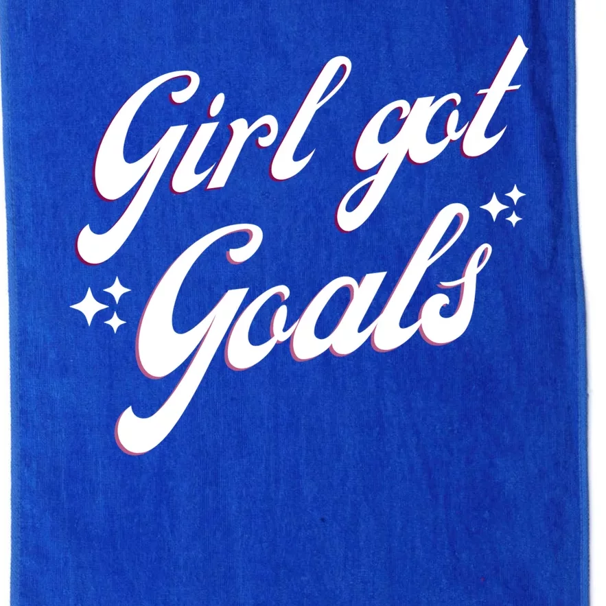 Girl Got Goals Platinum Collection Golf Towel