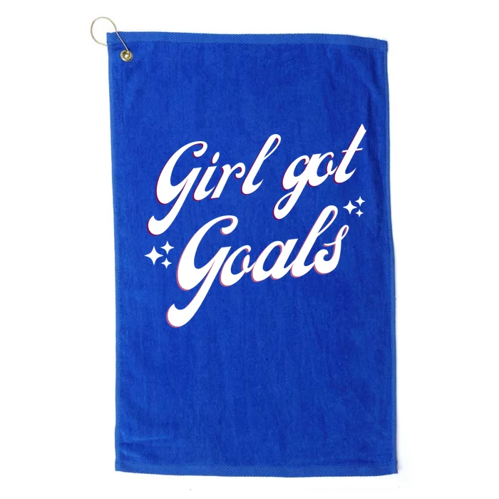 Girl Got Goals Platinum Collection Golf Towel