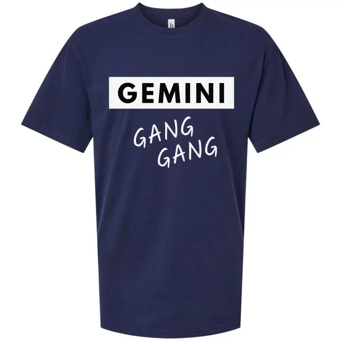 Gemini Gang Gang - Zodiac Quote Birthday Gift Sueded Cloud Jersey T-Shirt