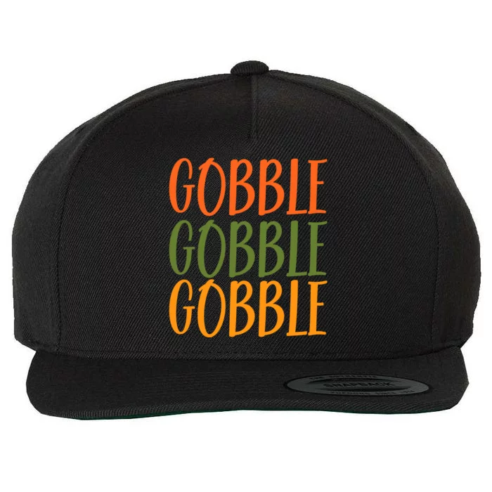 Gobble Gobble Gobble Wool Snapback Cap