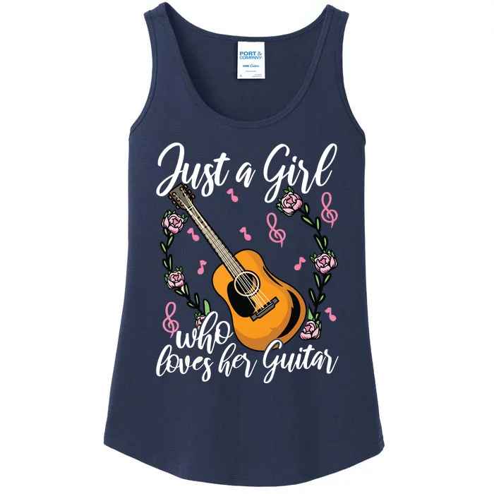 Guitar Girl Guitarist Guitar Player Guitar Lover Gift Ladies Essential Tank