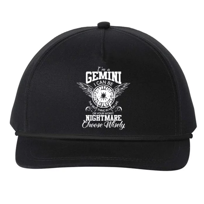 Gemini Gift Snapback Five-Panel Rope Hat