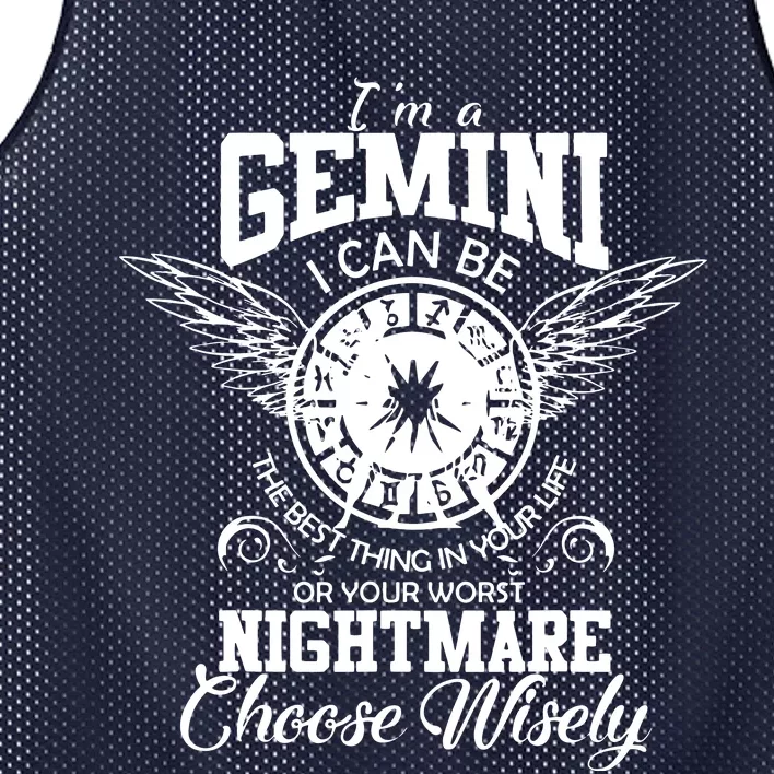 Gemini Gift Mesh Reversible Basketball Jersey Tank