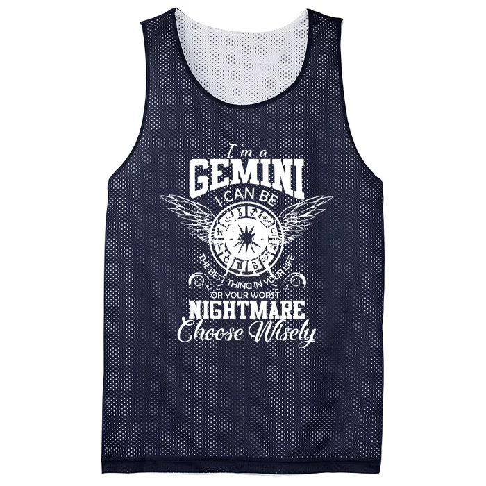 Gemini Gift Mesh Reversible Basketball Jersey Tank