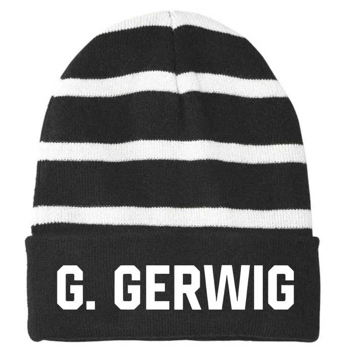 G Gerwig Striped Beanie with Solid Band