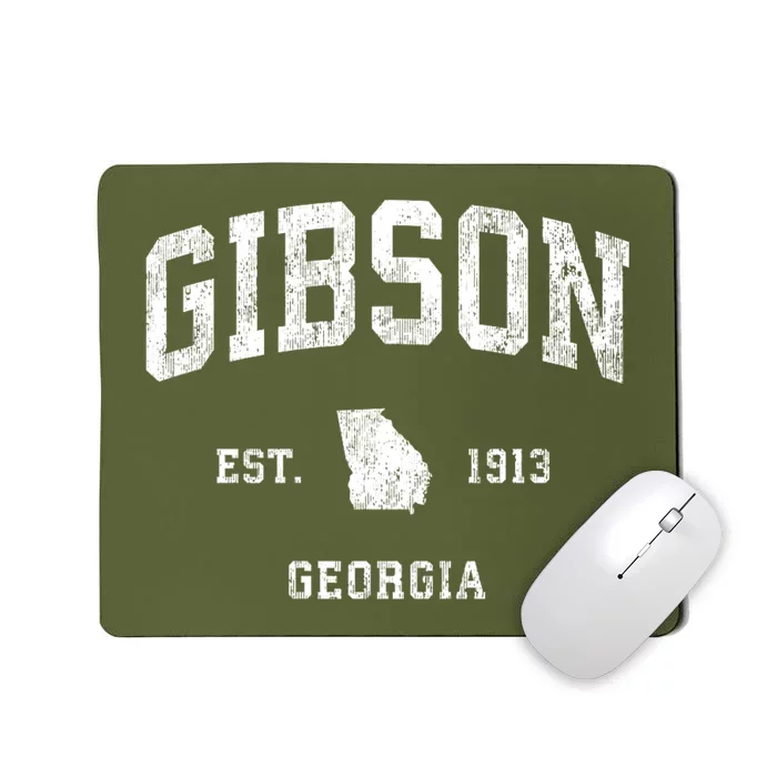 Gibson Georgia Ga Vintage Athletic Mousepad