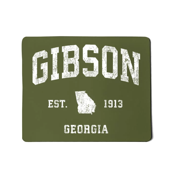 Gibson Georgia Ga Vintage Athletic Mousepad