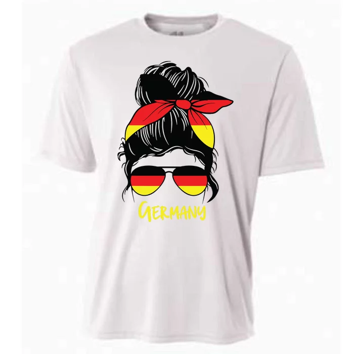 German Girl Germany Girl Dutch Woman Flag Cooling Performance Crew T-Shirt