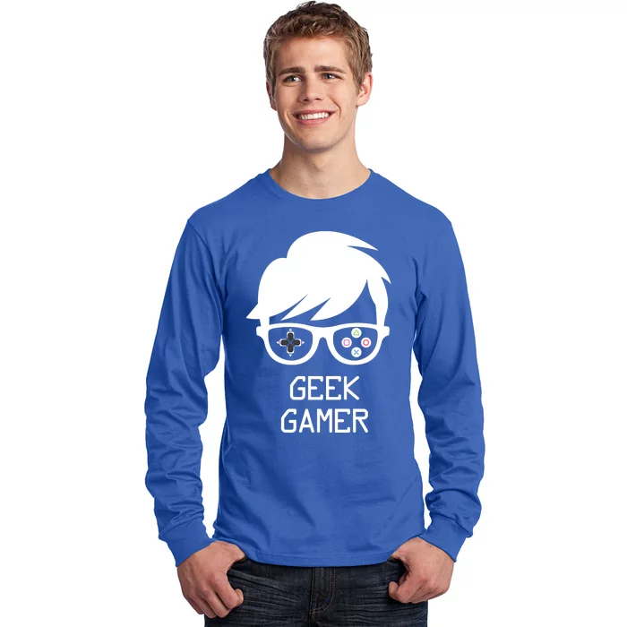 Geek Gamer Gaming Gift For Him Long Sleeve Shirt