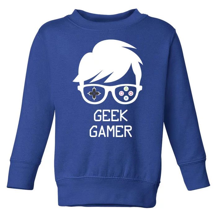 Geek Gamer Gaming Gift For Him Toddler Sweatshirt