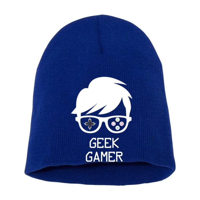 Geek Gamer Gaming Gift For Him Short Acrylic Beanie