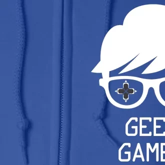 Geek Gamer Gaming Gift For Him Full Zip Hoodie