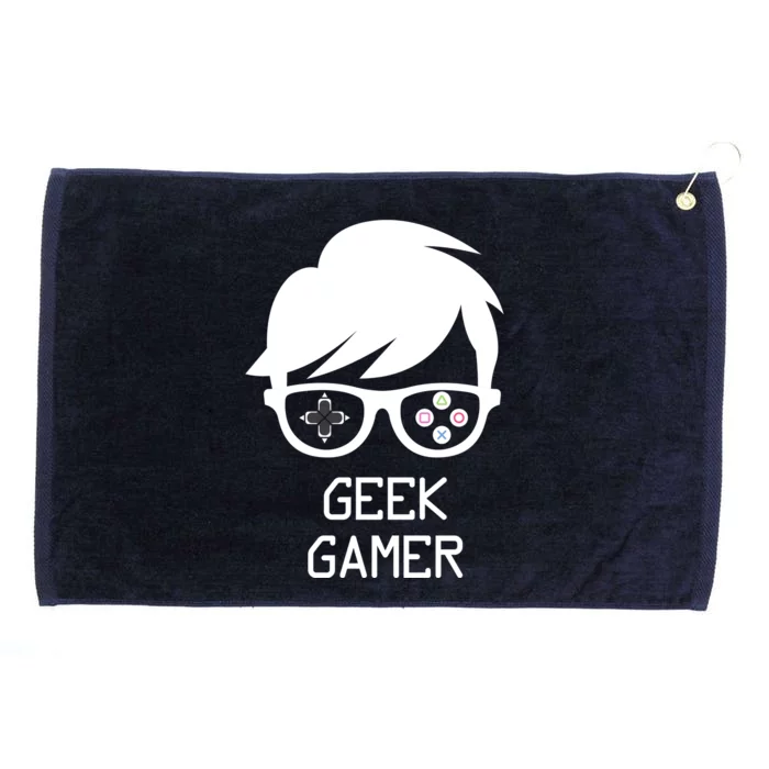 Geek Gamer Gaming Gift For Him Grommeted Golf Towel