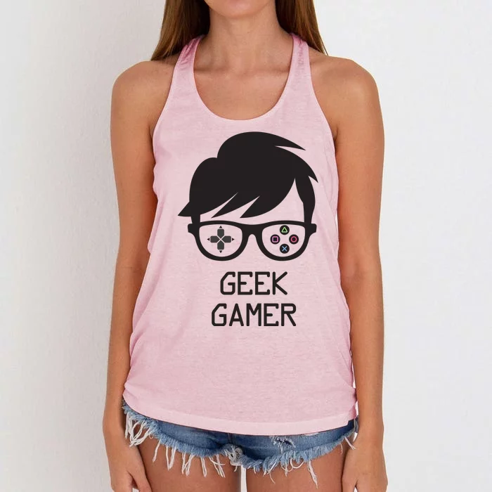 Geek Gamer Gaming Gift For Him Women's Knotted Racerback Tank