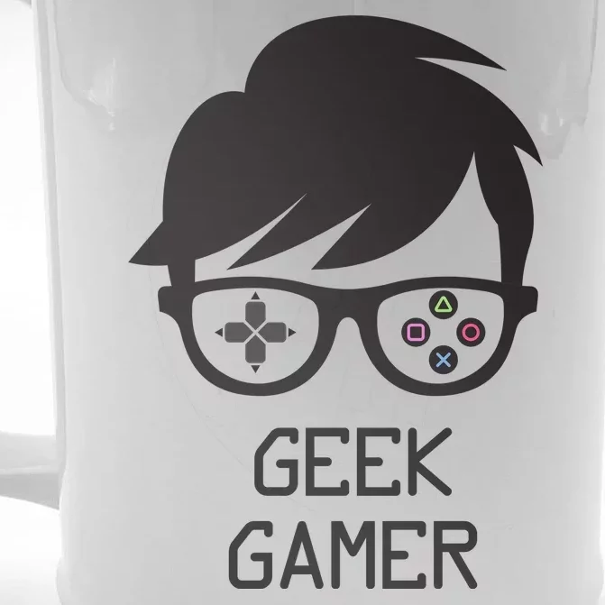 Geek Gamer Gaming Gift For Him Front & Back Beer Stein