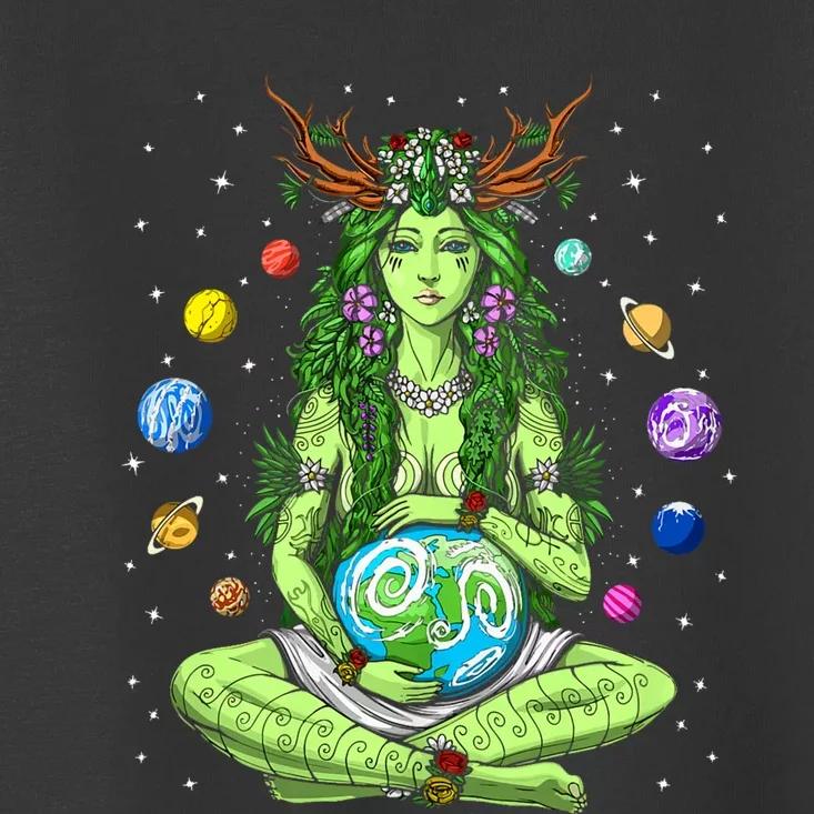 Gaia Greek Goddess Pagan Mother Earth Hippie Nature Witchy Toddler T-Shirt