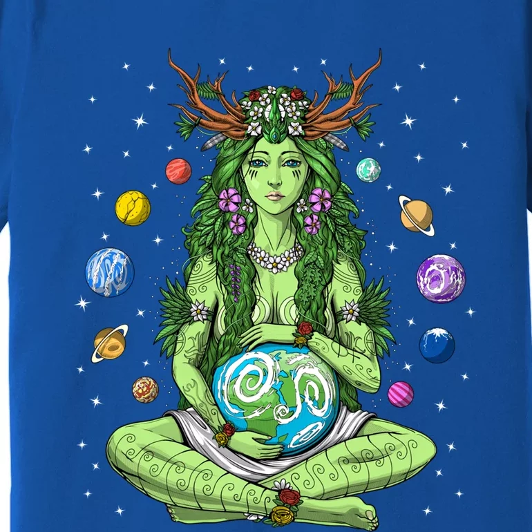 Gaia Greek Goddess Pagan Mother Earth Hippie Nature Witchy Gift Premium T-Shirt