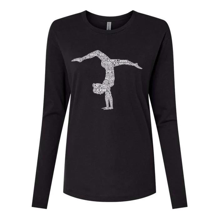 Gymnastics Gymnast Gift Womens Cotton Relaxed Long Sleeve T-Shirt