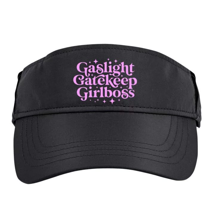 Gaslight Gatekeep Girl Boss Funny Meme Feminist Ironic Babe Adult Drive Performance Visor