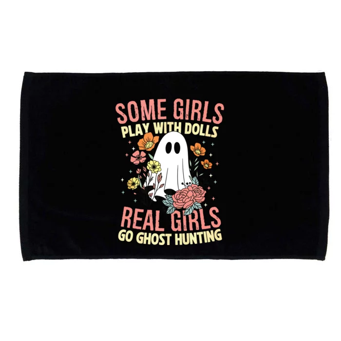 Girl Go Ghost Hunting Paranormal Adventure Ghost Researcher Microfiber Hand Towel