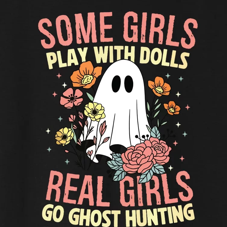 Girl Go Ghost Hunting Paranormal Adventure Ghost Researcher Women's Crop Top Tee