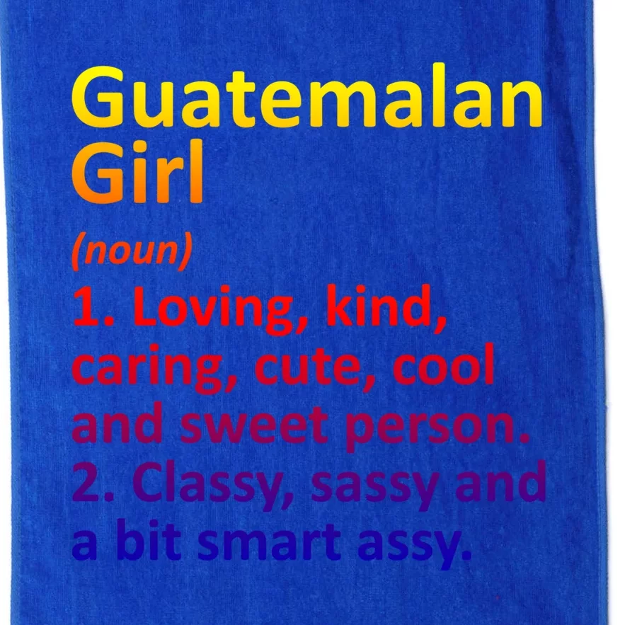 Guatemalan Guatemala Gift Funny Country Roots Descent Funny Gift Platinum Collection Golf Towel