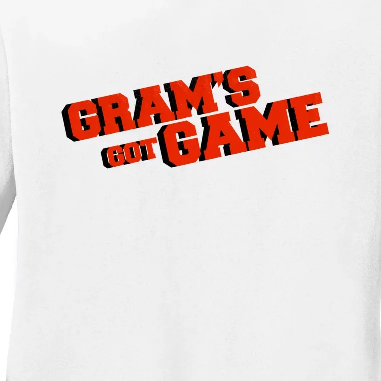 Grams Got Game Gift For Gamer Player Ladies Long Sleeve Shirt