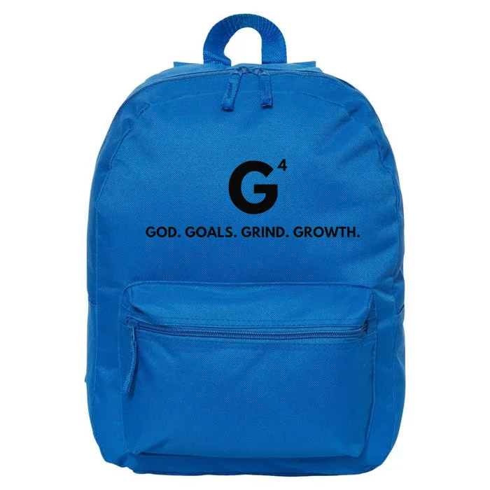 G4 God. Goals. Grind. Growth. 16 in Basic Backpack