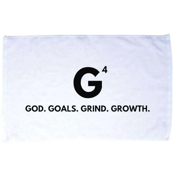 G4 God. Goals. Grind. Growth. Microfiber Hand Towel